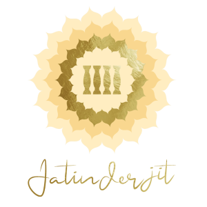 Goldenes Mandala mit Schriftzug